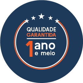Qualidade garantida — 1 ano e meio